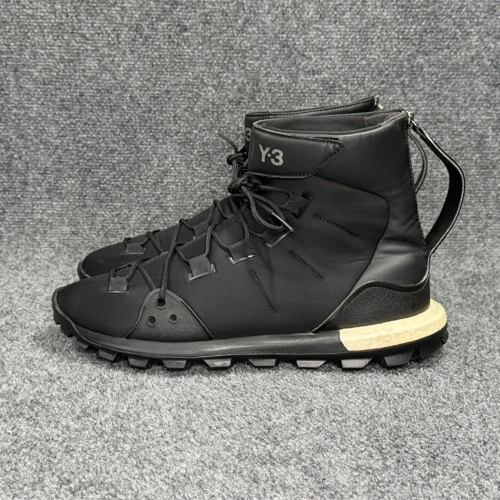 Adidas Y-3 Yohji Yamamoto Sport Trail X Boots Men's 11 Black Athletic Hiking Run